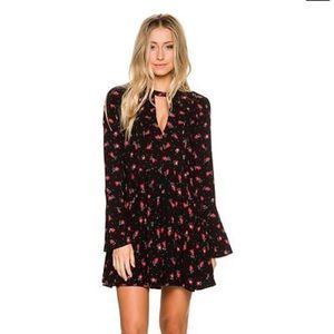 Free People Tegan Mini Dress - Black Combo
